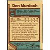 Image 2 : 1977-78 TOPPS DON MURDOCH ROOKIE CARD