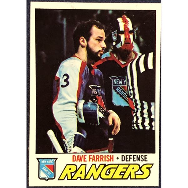 1977-78 TOPPS DAVE FARRISH ROOKIE CARD