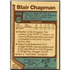 Image 2 : 1977-78 TOPPS BLAIR CHAPMAN ROOKIE CARD