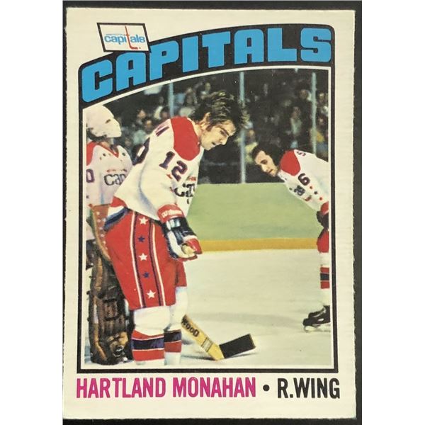 1976-77 O-PEE-CHEE HARTLAND MONAHAN ROOKIE CARD