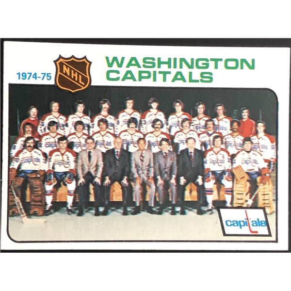 1975-76 TOPPS WASHINGTON CAPITALS