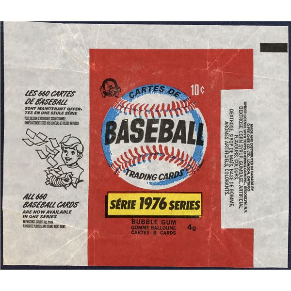 1976 O-PEE-CHEE BASEBALL WRAPPER