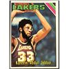 Image 1 : 1975-76 TOPPS KAREEM ABDUL-JABBAR (HOF)