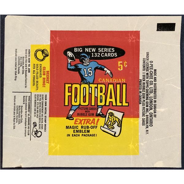 1965 O-PEE-CHEE CFL WRAPPER