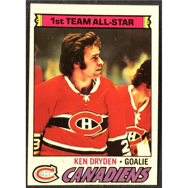 1977-78 TOPPS KEN DRYDEN (HOF)