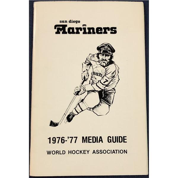 1976-77 WHA SAN DIEGO MARINERS MEDIA GUIDE