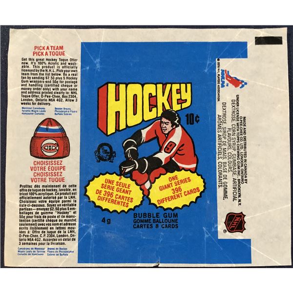 1976-77 O-PEE-CHEE NHL WRAPPER