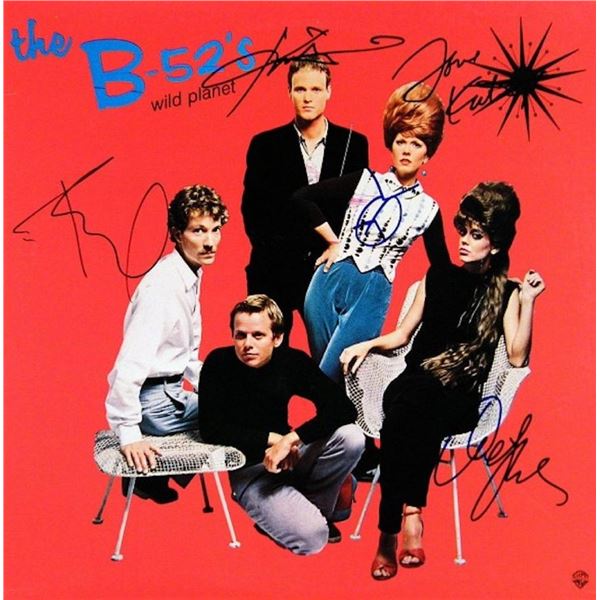 B-52's signed Wild Planet album. GFA Authenticated