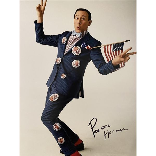 Pee Wee Herman signed photo