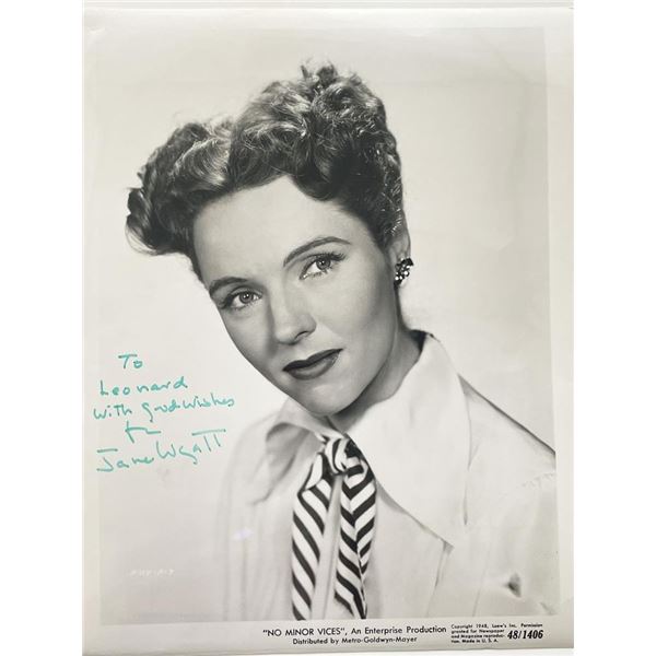 No Minor Vices Jane Wyatt signed photo
