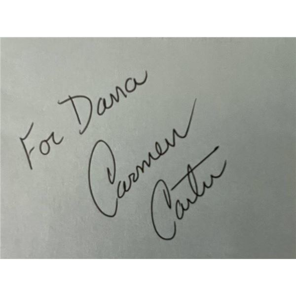 Star Trek writer Carmen Carter autograph