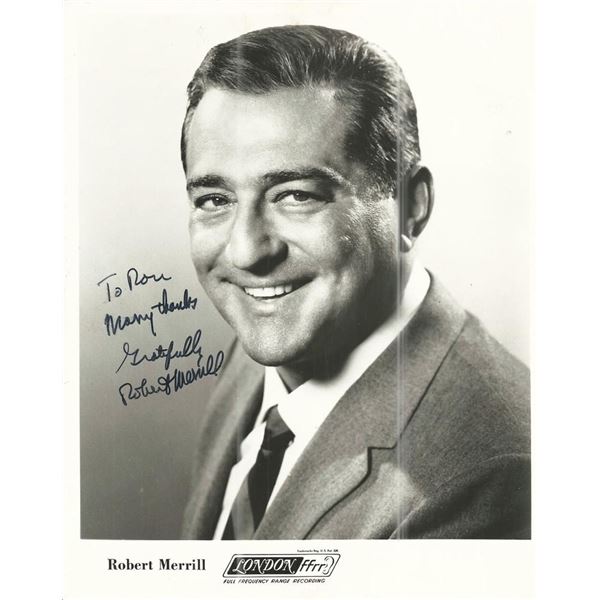 Nancy Drew Robert Merrill Signed Photo