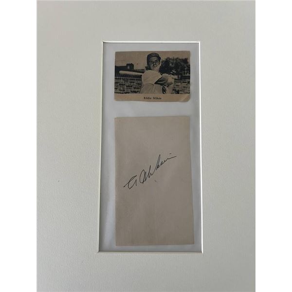 MLB Eddie Miksis signed collage