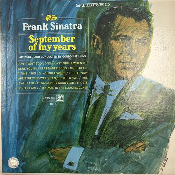 Frank Sinatra September of my years signed album. GFA Authenticated