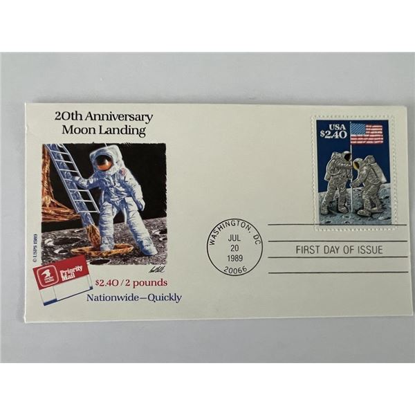 20th Anniversary of the Moon Landing Commemorative FDC