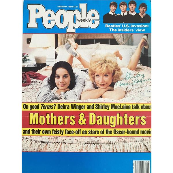 Shirley MacLaine signed magazine page