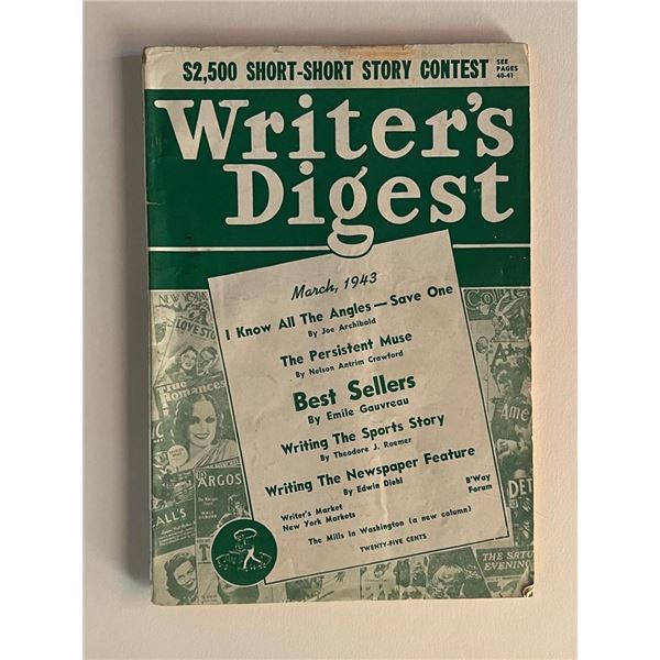 1943 Writers Digest Magazine