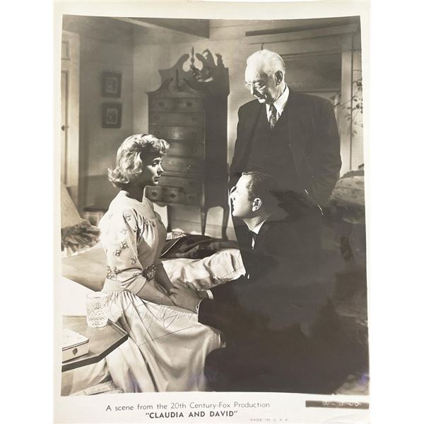 Claudia and David Dorothy McGuire signed movie photo
