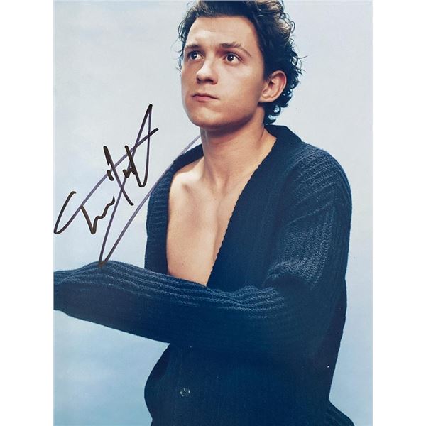 Spiderman Tom Holland signed photo