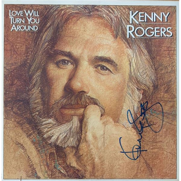 Kenny Rogers Love Will Turn You Around signed album