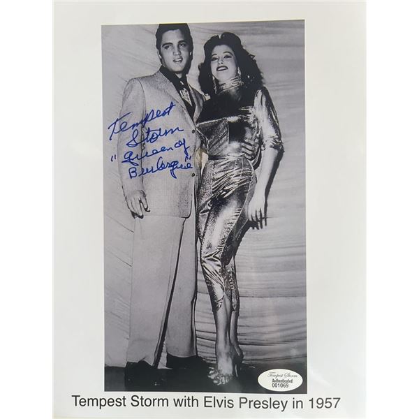 Tempest Storm signed photo