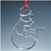 Image 1 : Baccarat Crystal Annual Ornament, Snowman 2006