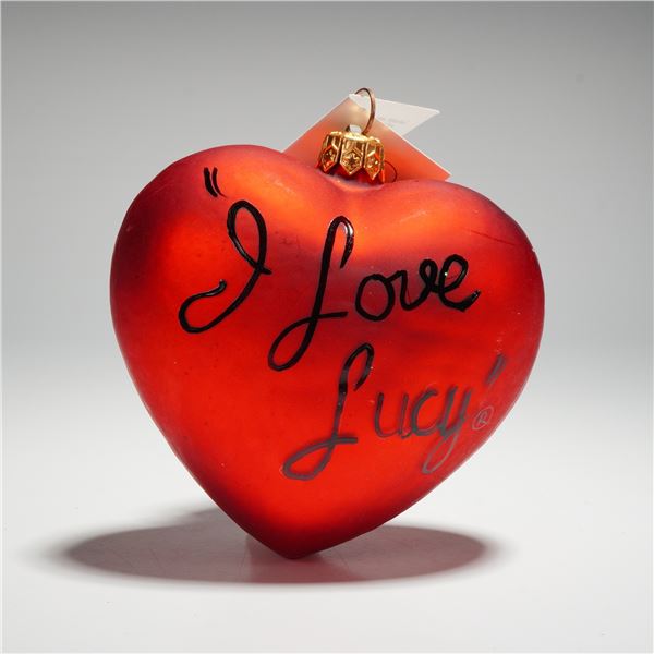 Christopher Radko Ornament, I Love Lucy Heart