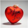 Image 1 : Christopher Radko Ornament, I Love Lucy Heart