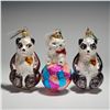 Image 1 : 3pc Christopher Radko Ornaments, Bears and Kitty Cares