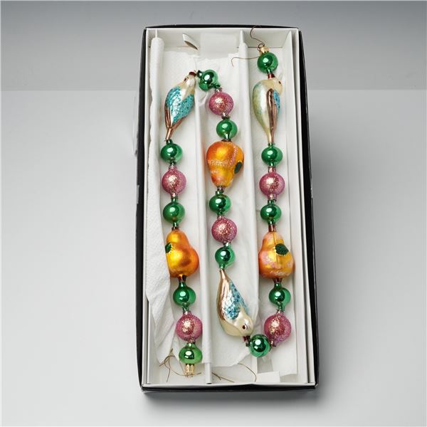 Christopher Radko Glass Patridge Garland