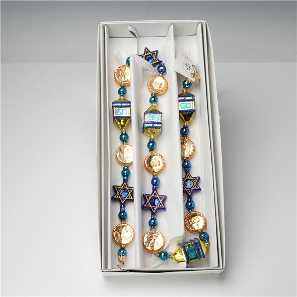 Christopher Radko Sissy in Seattle Glass Holiday Dreidel Garland