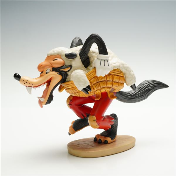 Walt Disney Classics Figurine, Big Bad Wolf as Poor Little Sheep