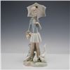 Image 1 : Lladro Porcelain Figurine, Girl with Umbrella and Geese 01004510