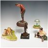 Image 1 : 4pc Golfer Figurines and Newspaper Boy Trophy