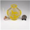 Image 4 : Frosted Glass Snuff Bottle, Yellow Horses