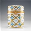 Image 1 : Limoges Porcelain Paris Style Blue Rose Box