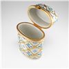 Image 3 : Limoges Porcelain Paris Style Blue Rose Box