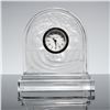 Image 1 : Baccarat Crystal Table-Desk Clock, Basket of Abundance