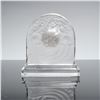 Image 3 : Baccarat Crystal Table-Desk Clock, Basket of Abundance