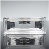 Image 4 : Baccarat Crystal Table-Desk Clock, Basket of Abundance