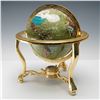 Image 1 : Gold Ormolu Gemstone-Inlaid World Globe with Compass