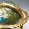 Image 3 : Gold Ormolu Gemstone-Inlaid World Globe with Compass