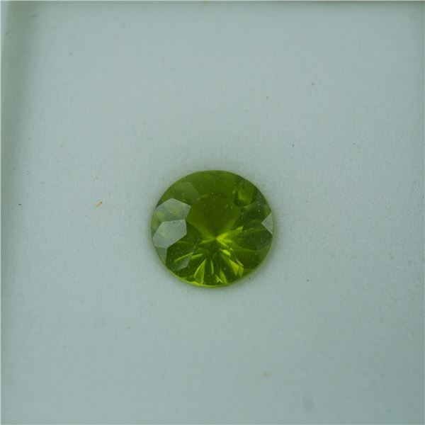 1.75 CT Peridot Quantum Round Cut Gemstone