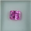 Image 1 : 4.00 CT Lab-Created Pink Sapphire Emerald Cut Gemstone