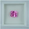 Image 2 : 4.00 CT Lab-Created Pink Sapphire Emerald Cut Gemstone