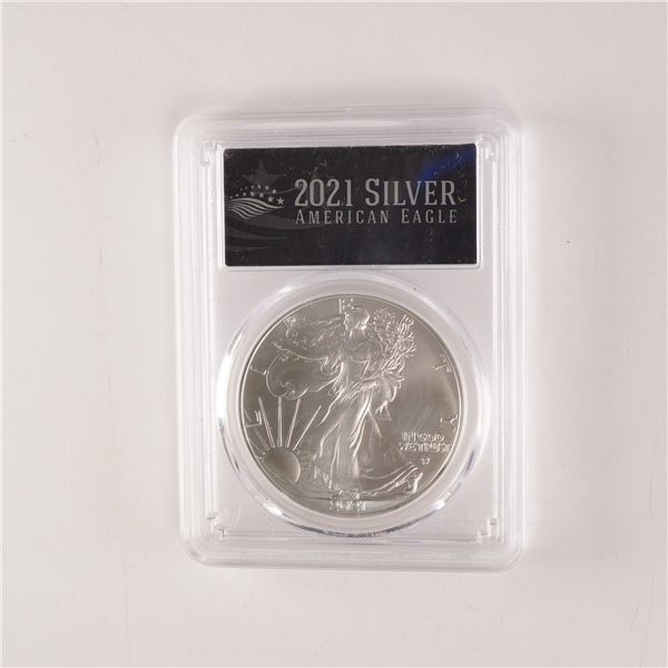 2021 American Silver Eagle PCGS MS70 Type 2 First Day of Issue
