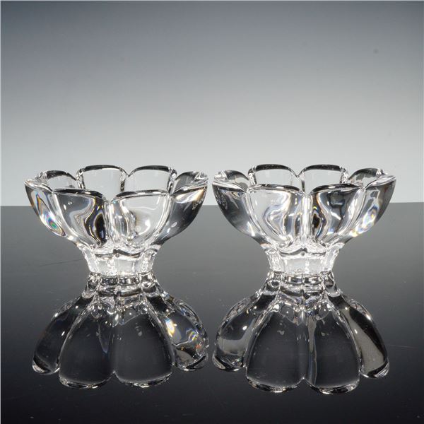 2pc Mikasa Crystal Bowls, Zinnia