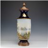 Image 2 : Style of Sevres by Emille Collot Porcelain Lidded Watteau Decor Vase