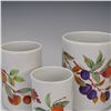 Image 2 : 3pc Royal Worcester Porcelain Canister Set, Evesham