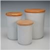 Image 3 : 3pc Royal Worcester Porcelain Canister Set, Evesham
